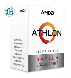 AMD Athlon 200GE 2-Core, 4-Thread, 3.2 GHz Base, Socket AM4