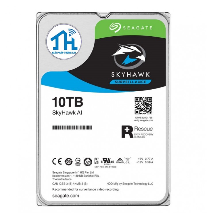 Seagate Skyhawk AI 10Tb 6Gb/s, 256MB cache, 7200rpm SATA3