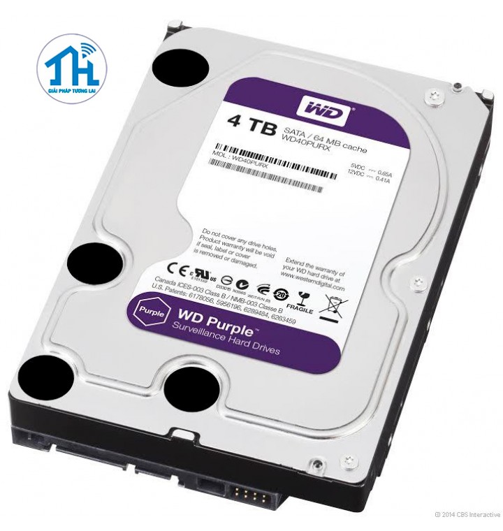 WD HDD Purple 4TB 3.5" SATA 3/ 64MB Cache/ IntelliPower (5400RPM-5900RPM)