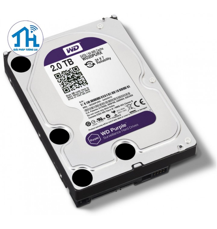 WD HDD Purple 2TB 3.5" SATA 3/ 64MB Cache/ IntelliPower (5400RPM-5900RPM)