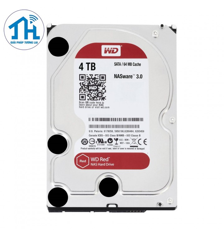 WD 4TB 3.5" SATA 3/ 64MB Cache/ IntelliPower - Caviar Red