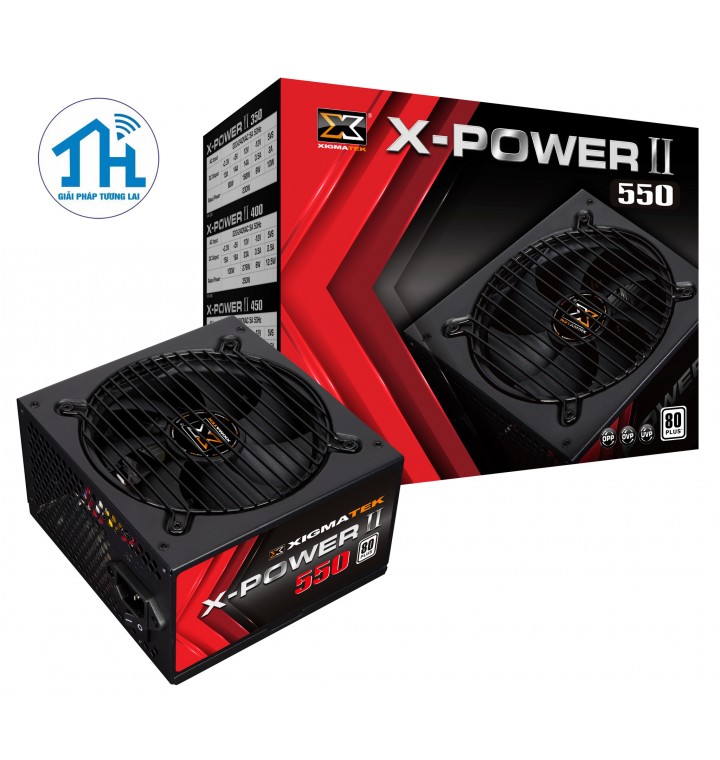 XIGMATEK X-POWER II 550 (EN42456) - 80PLUS WHITE, Sản phẩm lý tưởng cho hệ thống GAME-NET