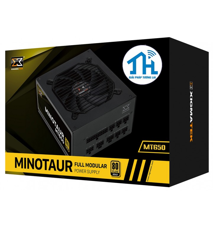 XIGMATEK MINOTAUR MT650 (EN42333) - 80PLUS GOLD, 100% CÁP RỜI - DẠNG DẸT