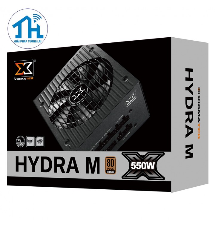 XIGMATEK HYDRA M 550 (EN44207) - 80PLUS BRONZE, 100% CÁP RỜI - DẠNG DẸT