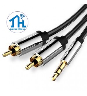 Cáp Audio 3.5mm Male to 2RCA Male Vention 1.5m BCFBG