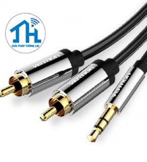 Cáp Audio 3.5mm Male to 2RCA Male Vention 5m BCFBI