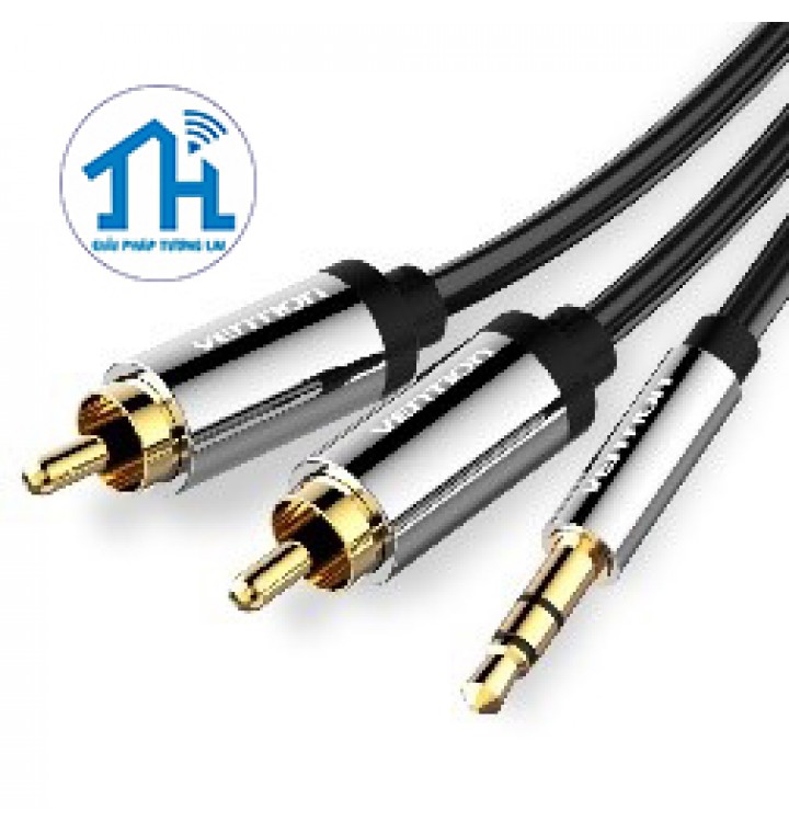 Cáp Audio 3.5mm Male to 2RCA Male Vention 3m BCFBI