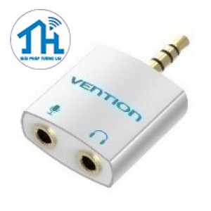 Đầu chuyển  Vention Audio 4 Pole 3.5mm Male to 2*3.5mm Female BDBW0