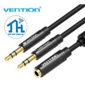 Cáp  Vention Audio  2*3.5mm Female sang 4 Pole 3.5mm Male BBOBY