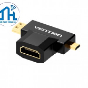 Đầu chuyển Micro +Mini HDMI to HDMI Vention AGDB0