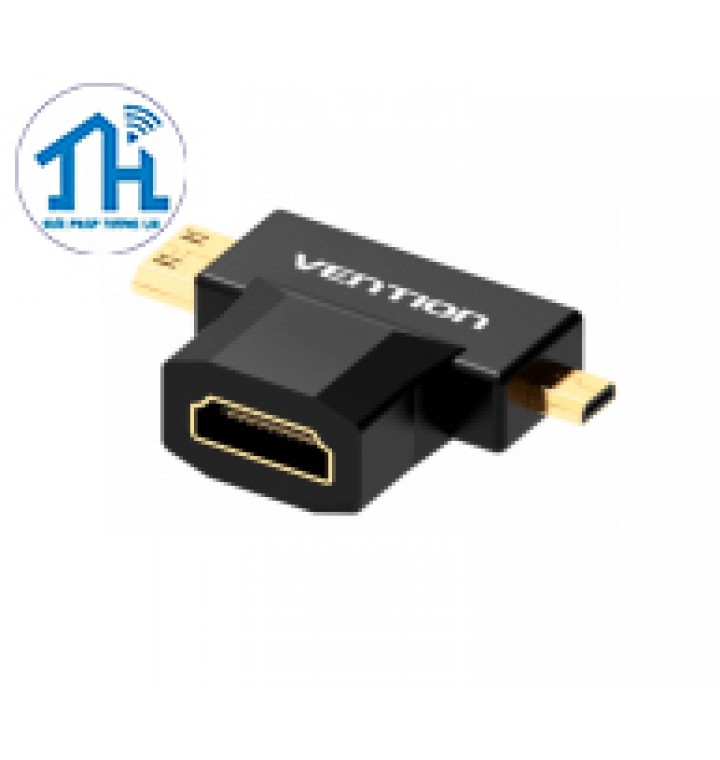 Đầu chuyển Micro +Mini HDMI to HDMI Vention AGDB0