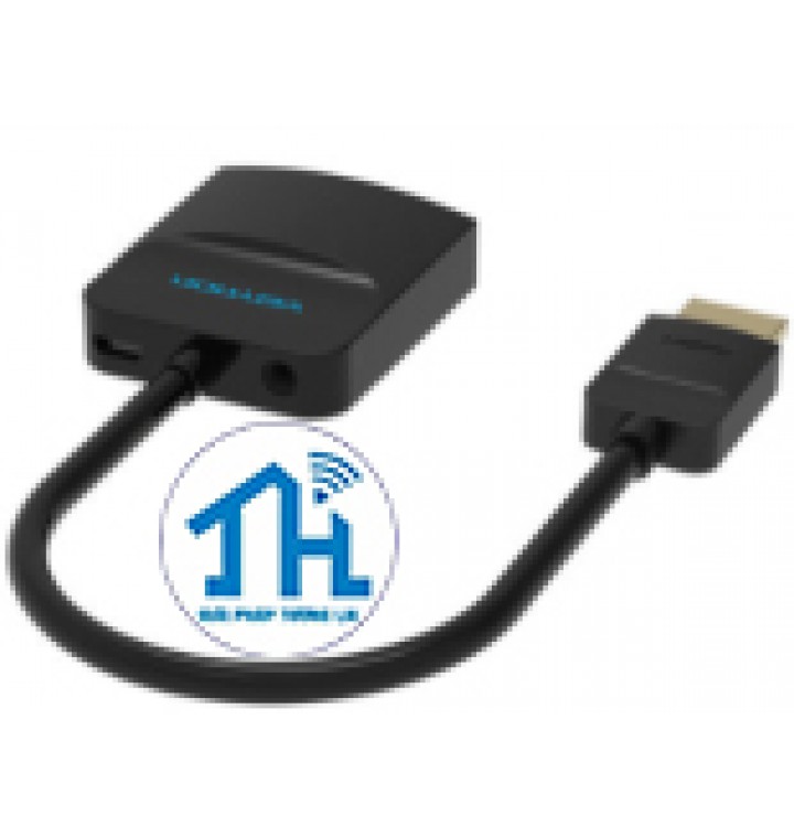 Cáp chuyển HDMI to VGA ( Audio)Vention ACHBB/ ACHWB