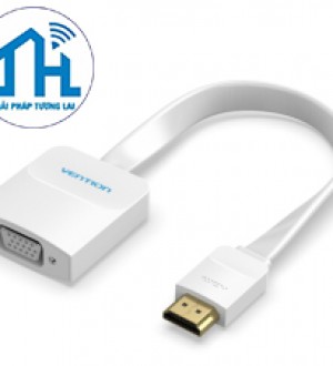 Cáp chuyển HDMI to VGA dẹt (Audio) Vention ACKWB