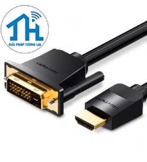 Cáp chuyển HDMI to DVI 1.5m Vention ABFBG (Có thể chạy đảo chiều)