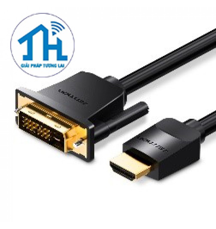 Cáp chuyển HDMI to DVI 1.5m Vention ABFBG (Có thể chạy đảo chiều)