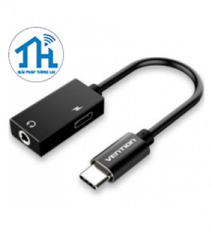 Cáp chuyển USB Type-C to 3.5mm with Type-C power Vention BGGBA