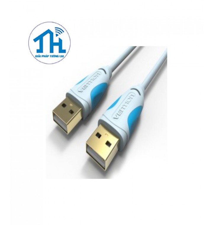 Cáp USB 2.0 M/M dài 2m VentionVAS-A06-S200-N Blue/Black