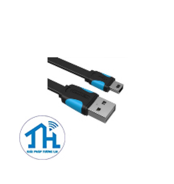 Cáp USB 2.0 to Mini 5 pin Vention VAS-A14-B150  ( dẹt)