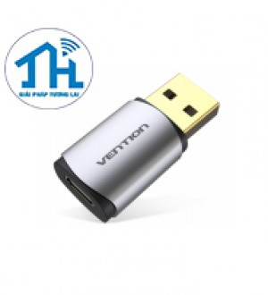 Đầu chuyển USB2.0 Male to Type-C Female Vention CDMH0