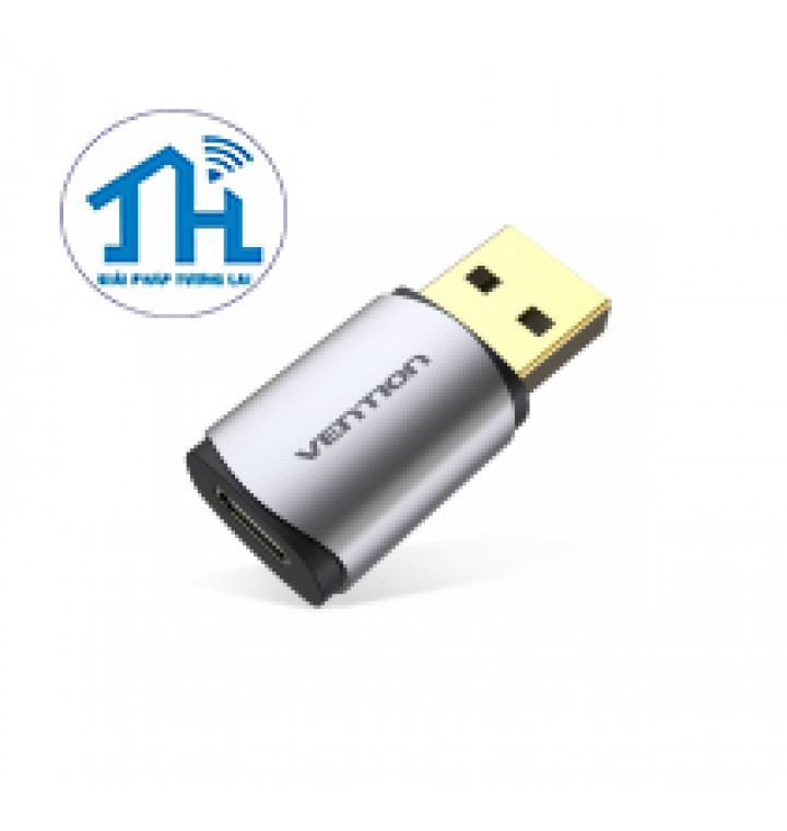 Đầu chuyển USB2.0 Male to Type-C Female Vention CDMH0