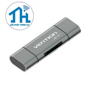 Đầu đọc thẻ USB 3.0 (Type C + Micro USB+SD+TF) Vention CCHH0