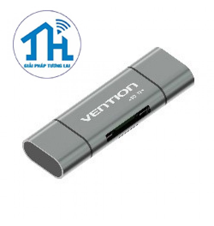 Đầu đọc thẻ USB 3.0 (Type C + Micro USB+SD+TF) Vention CCHH0