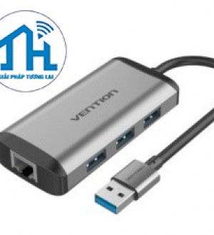 Cáp chuyển USB 3.0 to LAN + Hub 3 Port USB 3.0 Vention CKBHB