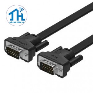 Cáp VGA(3+6) Flat dài 1.5m Vention VAG-B05-B150 Black