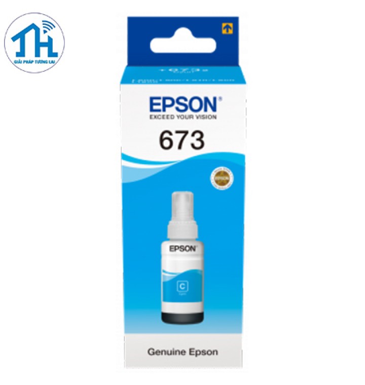 Mực In Phun Màu Chính Hãng Epson T6732 - 70ml (CYAN) - Nguyên Hộp